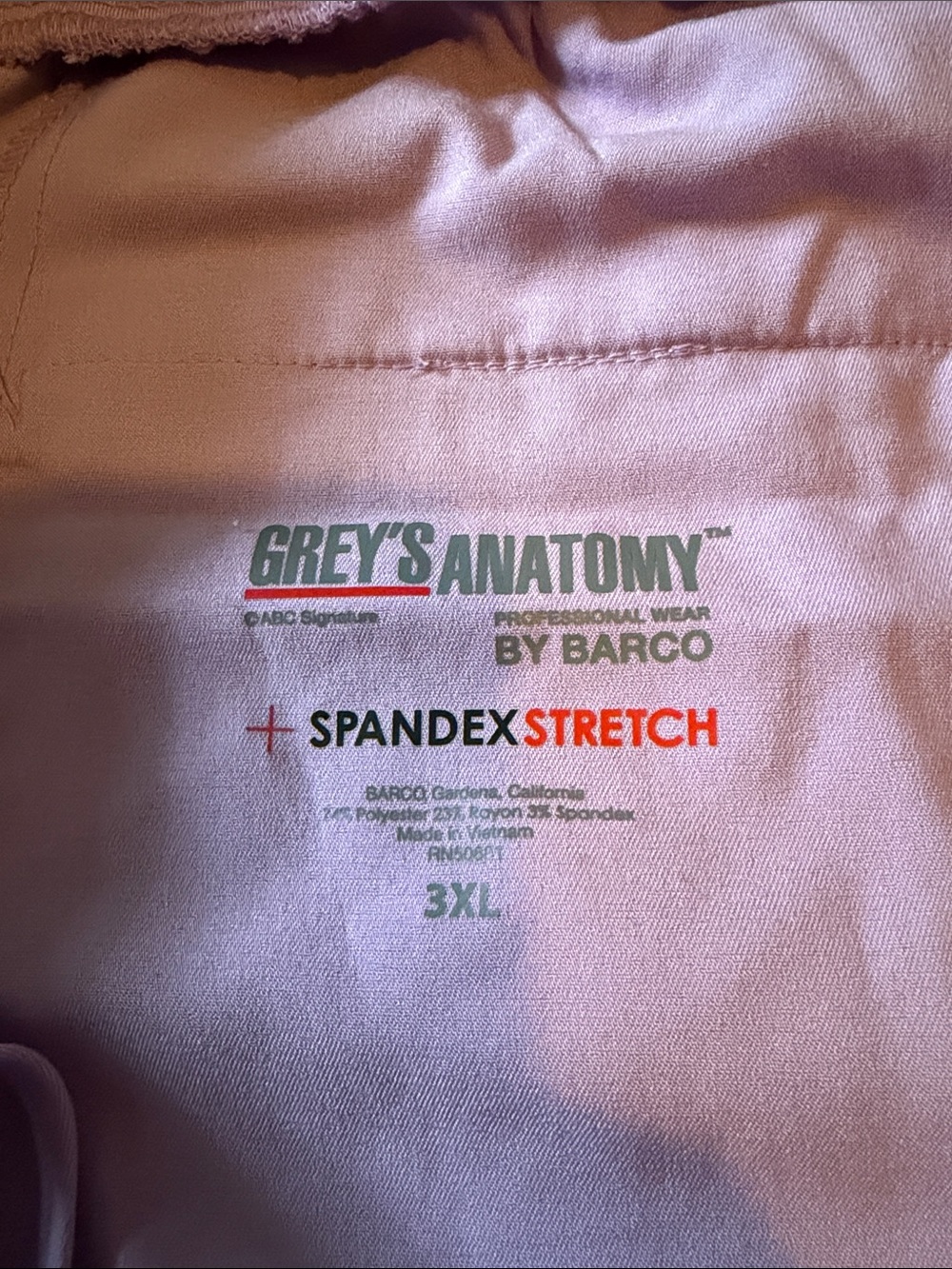 Grey’s Anatomy 3X Lilac scrub pants